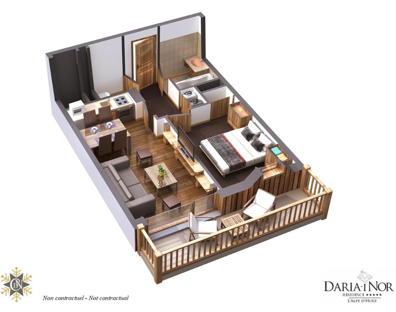Residence Daria-I Nor By Les Etincelles Alpe d'Huez Esterno foto