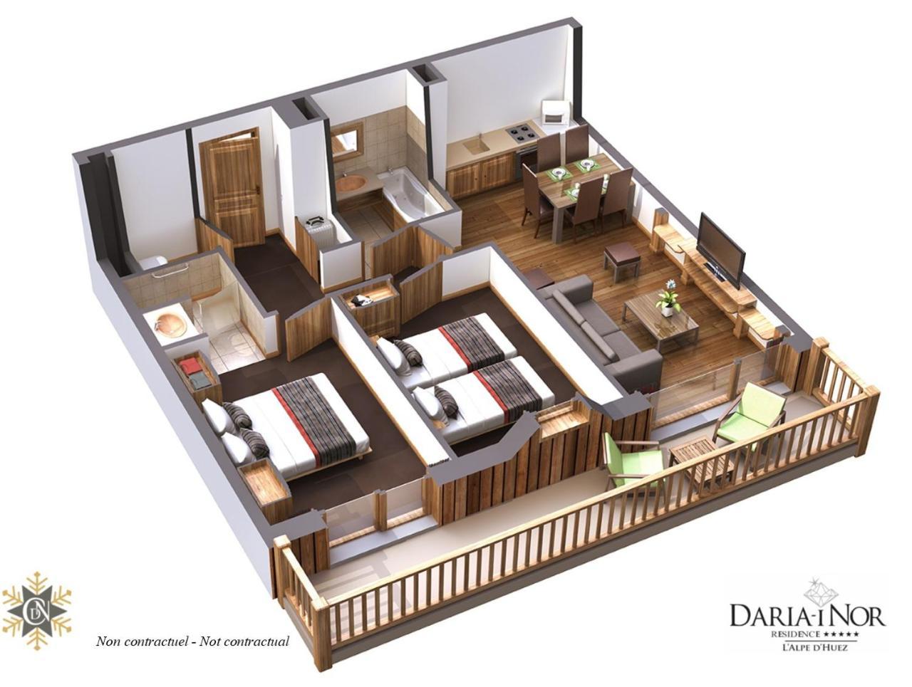 Residence Daria-I Nor By Les Etincelles Alpe d'Huez Esterno foto